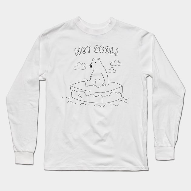 Global Warming - Polar bear Long Sleeve T-Shirt by valentinahramov